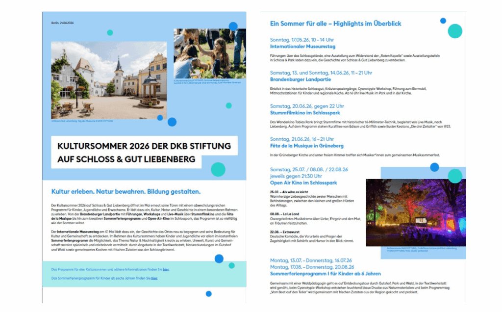 Vorschaubild der Pressmitteilung Kultursommer 2026