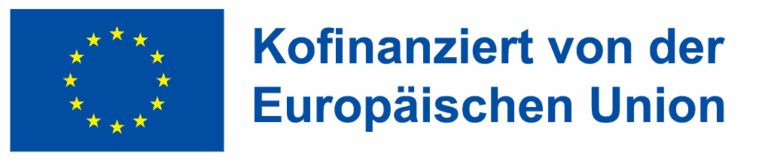 Logo mit Schriftzug Kofinanziert von der Europäischen Union
