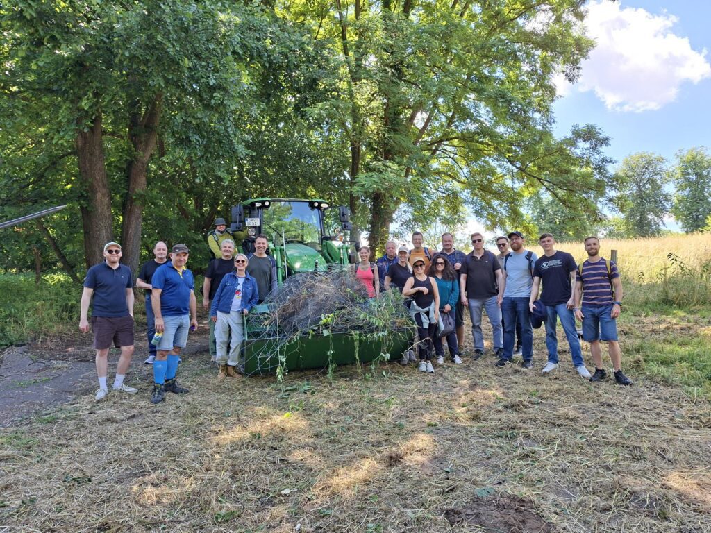 Gruppenbild vom Arbeitseinsatz
